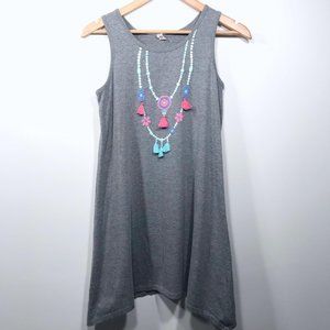 Fab Kids Tank Dress With Necklace Embellishment 14